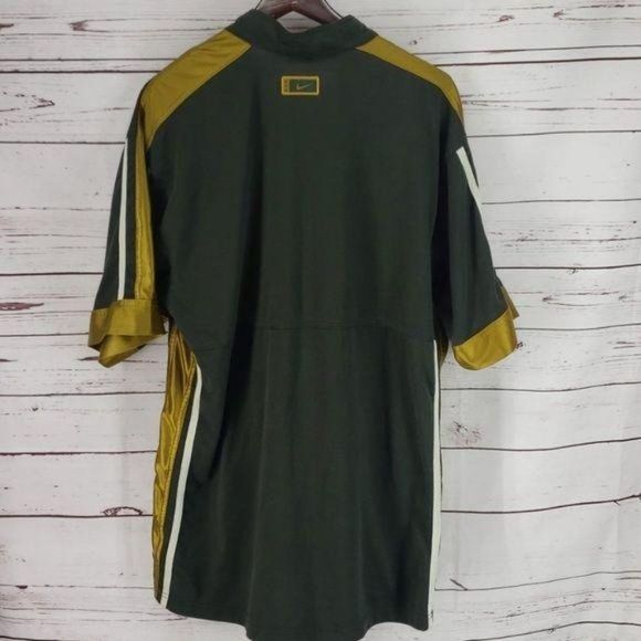 Nike Air Basketball Army Green Zippered Mens Size Large Pullover - Picture 5 of 7